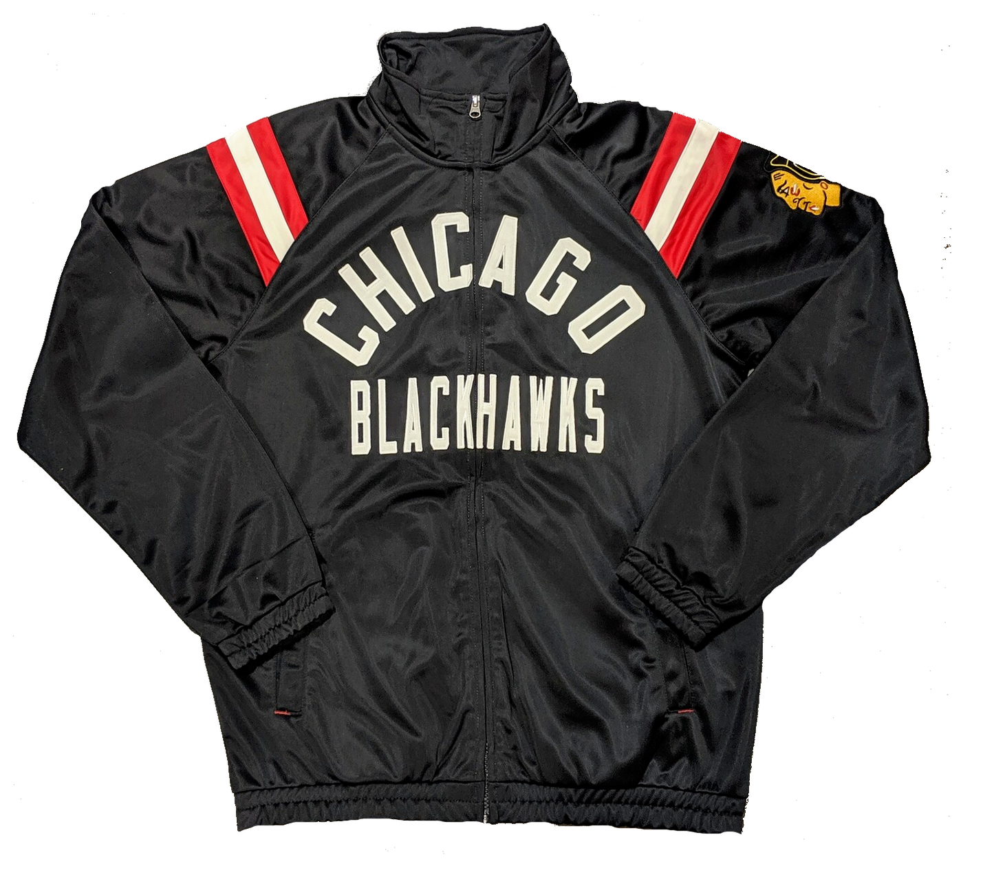 G-III Sports by Carl Banks Chicago Blackhawks Centerfield Track Jacket