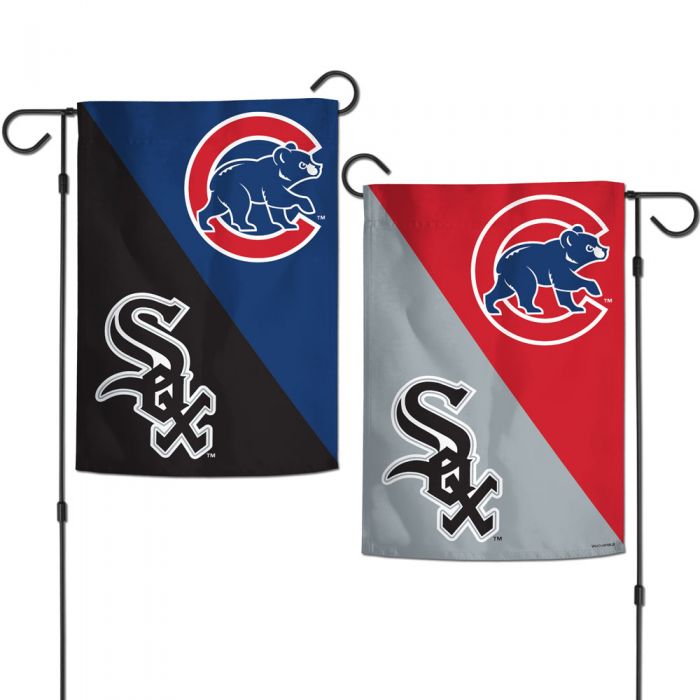 Chicago White Sox Chicago Cubs MLB House Divided 2-Sided 12.5X18 Garden Flag By Wincraft