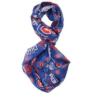 MLB Women's Infinity Scarf - Chicago Cubs 2016 World Series Champions