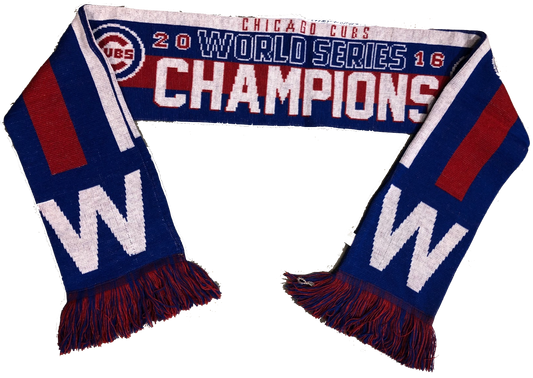 Chicago Cubs 2016 World Series Champions W Scarf