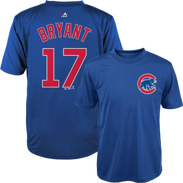 Youth Kris Bryant Chicago Cubs Synthetic Cool Base T-Shirt By Majestic