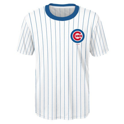 Youth Chicago Cubs Anthony Rizzo White/Royal Cooperstown Player Sublimated Jersey Top