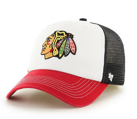 Chicago Blackhawks McKinley Closer mesh Flex Fit Hat By '47 Brand