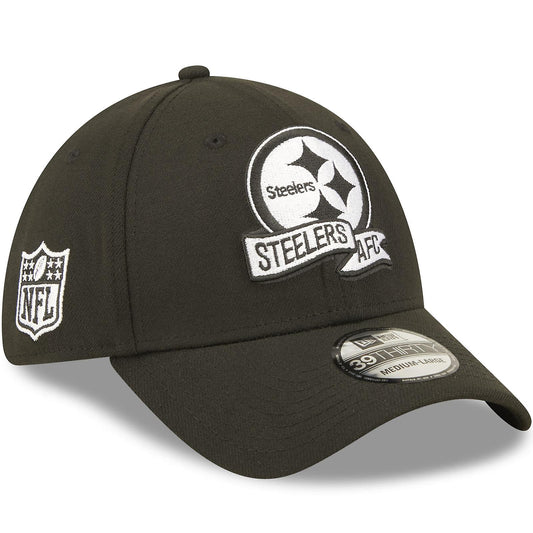 Men's Pittsburgh Steelers New Era Black 2022 Sideline 39THIRTY Flex Hat - Pro Jersey Sports