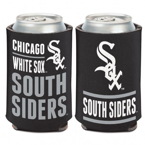 Chicago White Sox Slogan 2 Sided Pinstripe 12 oz. Can Cooler By Wincraft