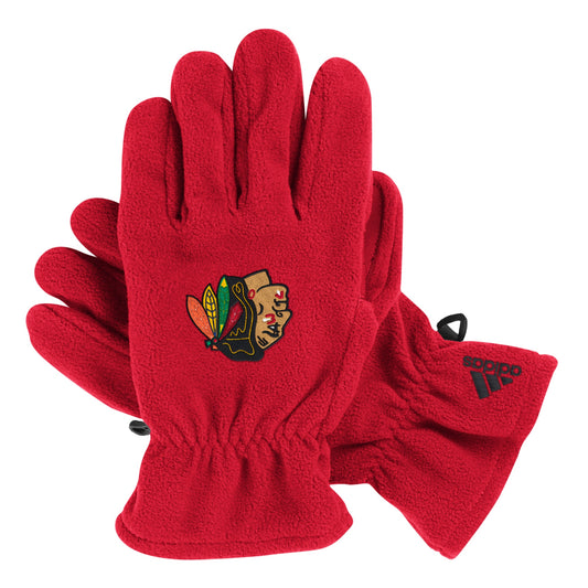 Chicago Blackhawks Fleece 1961 Logo Gloves By Adidas