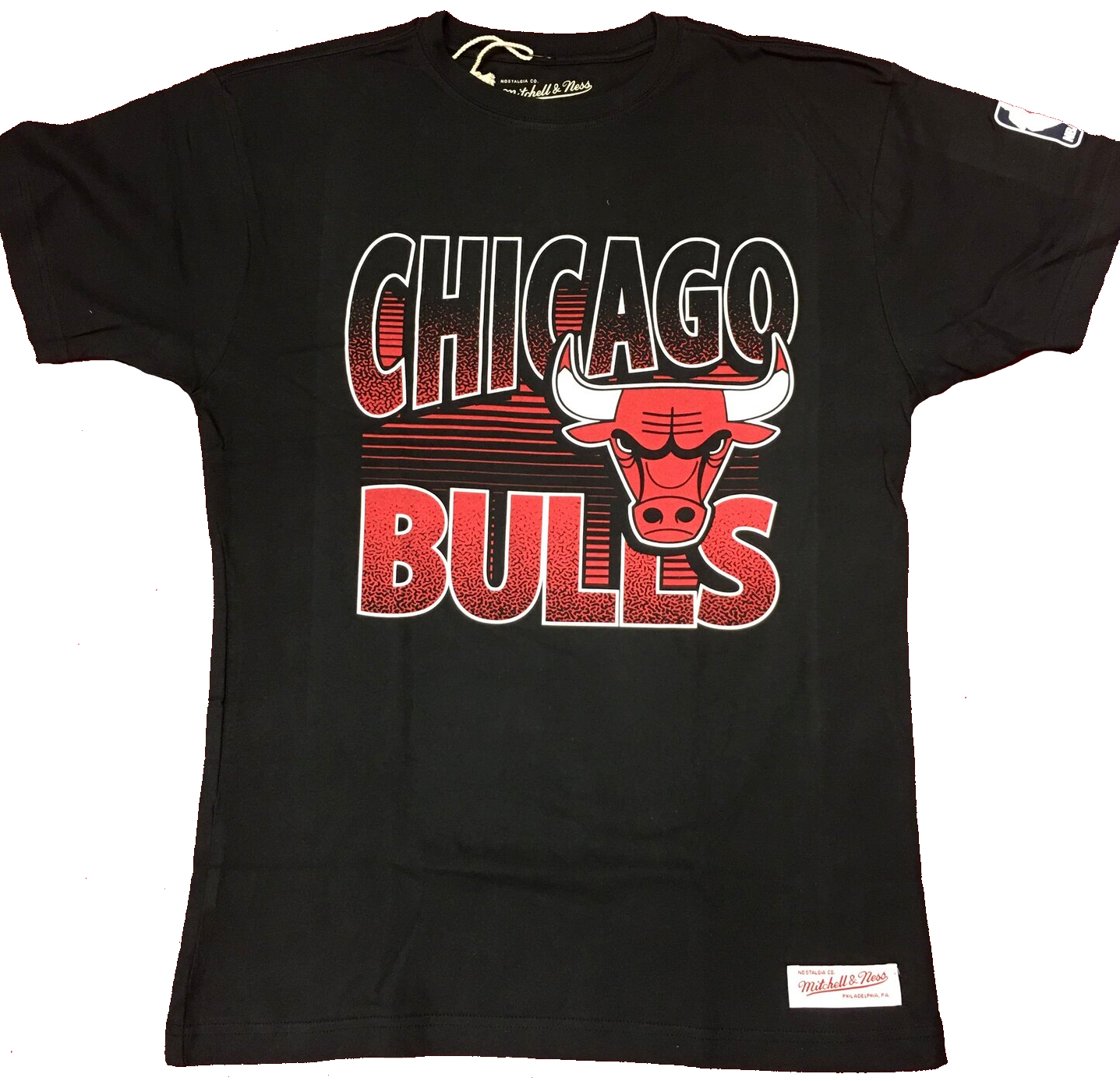 Mitchell & Ness Men's Chicago Bulls Black Vintage Tailored Tee
