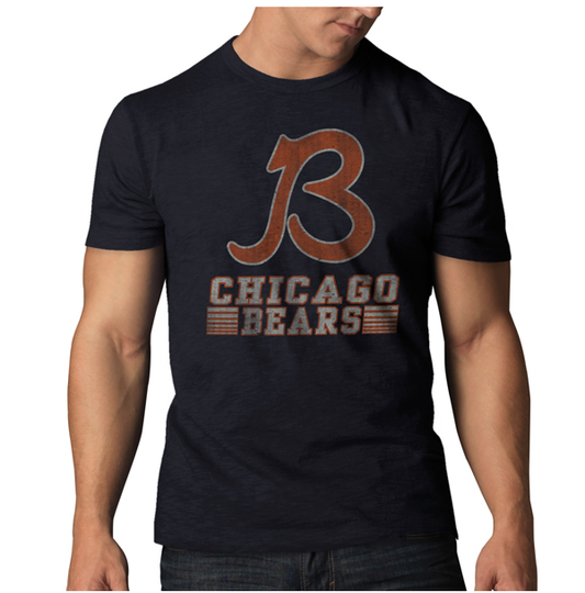Men’s Chicago Bears “Big B” Logo Scrum Tee By ’47 Brand
