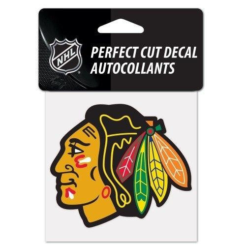 Chicago Blackhawks Primary Logo Perfect Cut 4X4 Decal By Wincraft