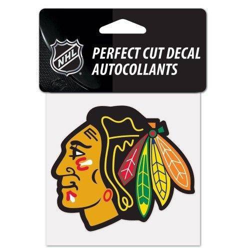 Chicago Blackhawks Primary Logo Perfect Cut 4X4 Decal By Wincraft