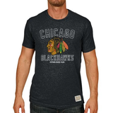 Men's Chicago Blackhawks Charcoal Established Short Sleeve Tee - Pro Jersey Sports