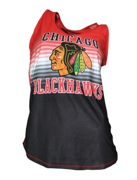Women's Chicago Blackhawks Red/Black Dynamic Tank Top