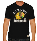 Men's Chicago Blackhawks Retro Brand 1961 Logo Black Tee - Pro Jersey Sports