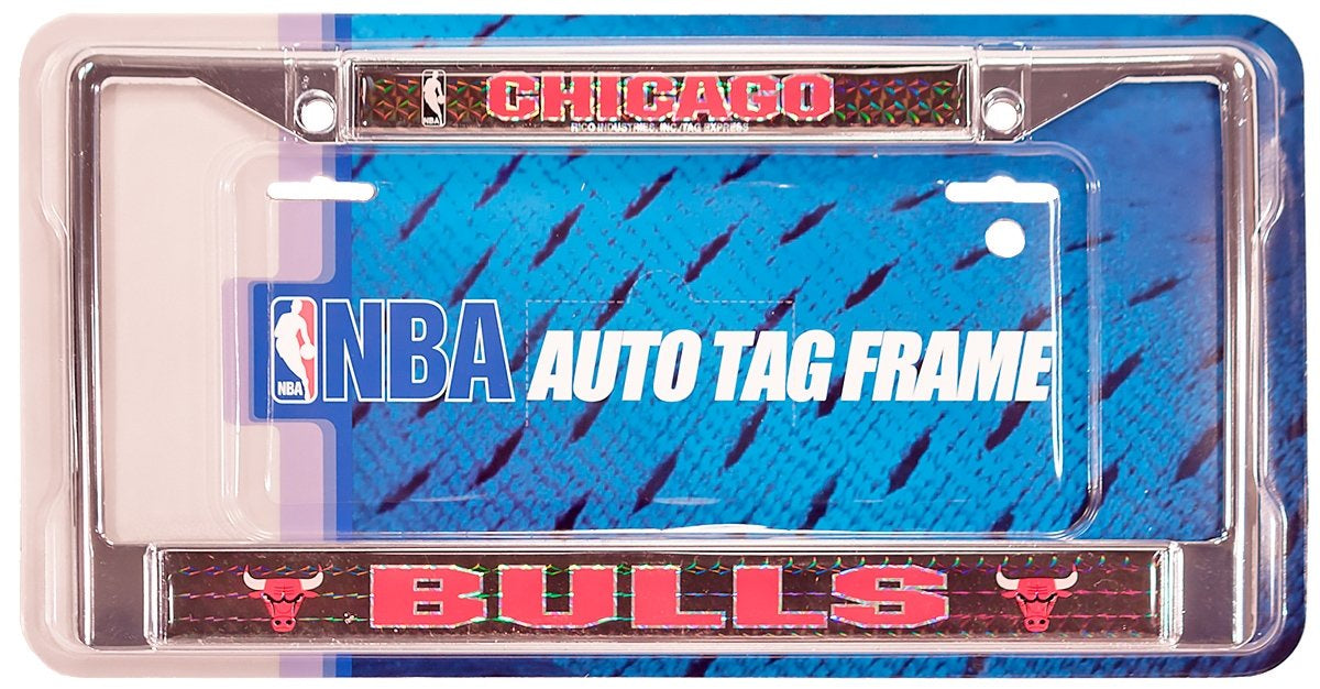 NBA Chicago Bulls Shine License Plate Frame