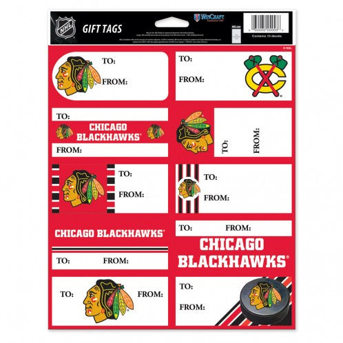 Chicago Blackhawks Gift Tags