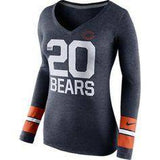 Womens Chicago Bears Established V Neck Long Sleeve Tee - Pro Jersey Sports