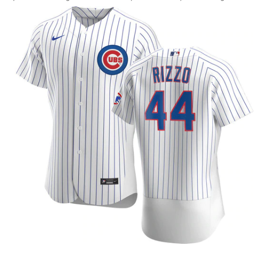 Men's Chicago Cubs Anthony Rizzo Nike White Home Authentic Player Jersey