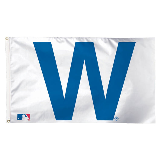 Chicago Cubs "W" Deluxe 3X5 Flag With Grommets