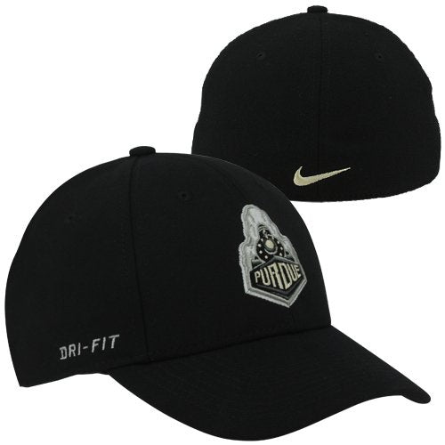Nike Purdue Boilermakers Dri-FIT Swoosh Flex Hat - Black