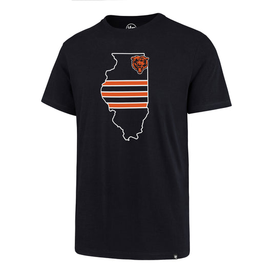 Men's Chicago Bears NFL State Of Illinois Regional Club Tee By ’47 Brand