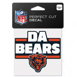 Chicago Bears "DA BEARS" Perfect Cut 4X4 Decal By Wincraft - Pro Jersey Sports
