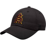 Men's Top of the World Arizona State Sun Devils Black Staple Adjustable Hat - Pro Jersey Sports