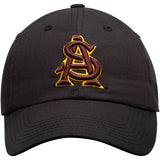 Men's Top of the World Arizona State Sun Devils Black Staple Adjustable Hat - Pro Jersey Sports