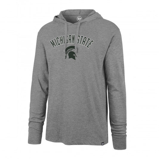 Mens Michigan State Spartans '47 NCAA Focus Club Hood Long Sleeve T-Shirt