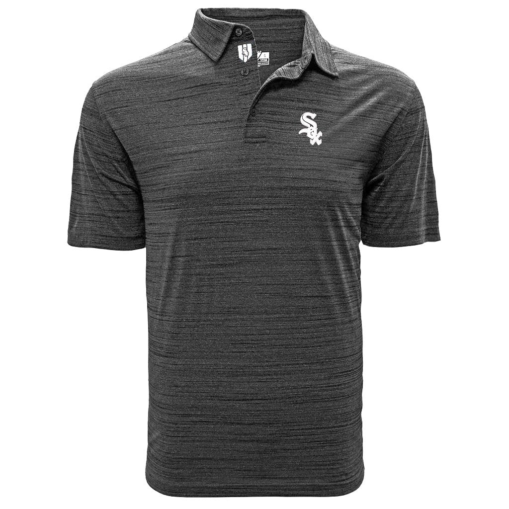 Men's Chicago White Sox Sway Heather Black Level Wear Polo