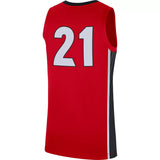 Men's Georgia Bulldogs Nike Replica #21 Basketball Jersey -Red - Pro Jersey Sports