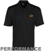 NHL Antigua Chicago Blackhawks Black Phoenix Performance Polo - Pro Jersey Sports