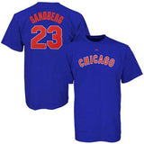 Men's Chicago Cubs Cooperstown Ryne Sandberg Name & Number T-Shirt - Pro Jersey Sports
