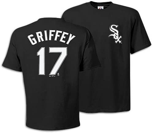 Chicago White Sox Youth Ken Griffey Jr. Majestic Black Player Name & Number T-Shirt - Pro Jersey Sports