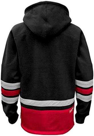 Chicago Blackhawks Youth NHL Retro Skate Black Pullover Hood