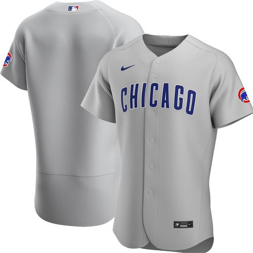 Chicago Cubs Gray Authentic Road Jersey by Nike - Pro Jersey Sports