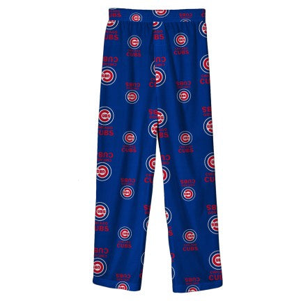Kids MLB Chicago Cubs Child Boys Team Print Blue Sleepwear Pajama Pant
