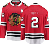 Mens Duncan Keith Chicago Blackhawks Fanatics Branded Red Home Breakaway Jersey - Pro Jersey Sports