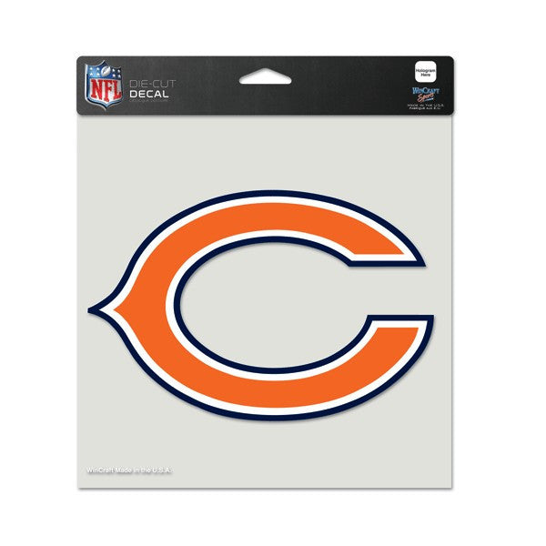 Chicago Bears 8x8 Die Cut Window Cling-full color "C" - Pro Jersey Sports