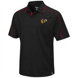 Reebok Chicago Blackhawks Black Active Polo - Pro Jersey Sports