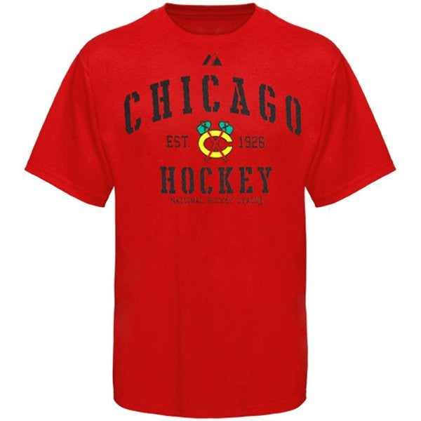 Majestic Chicago Blackhawks Red Ice Classic T-shirt - Pro Jersey Sports