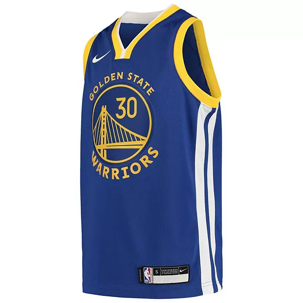 Youth Golden State Warriors Stephen Curry Nike Royal Swingman Icon Jersey