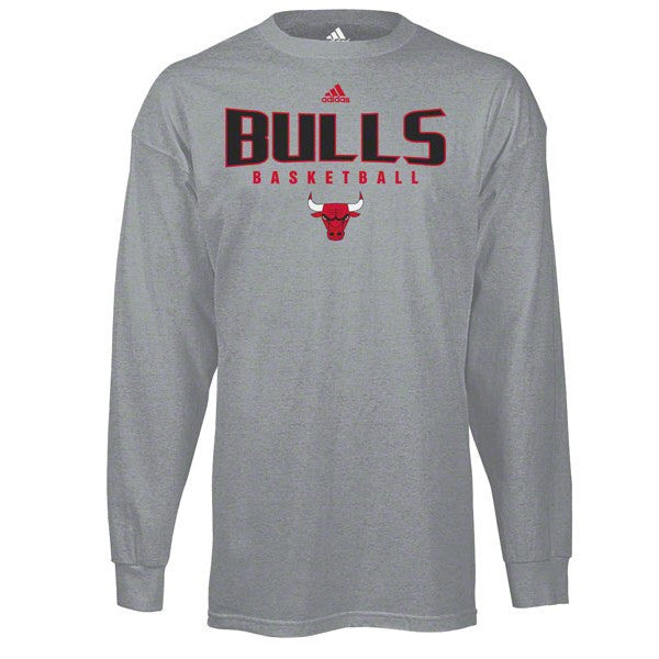 Chicago Bulls Absolute Long Sleeve T-Shirt-Grey - Pro Jersey Sports