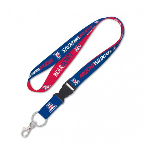 Arizona Wildcats Double Sided Lanyard With Detachable Buckle By Wincraft