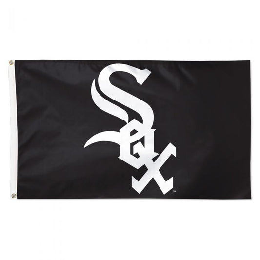 Chicago White Sox Black 3X5 Team Flag
