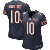 Women's Chicago Bears Mitchell Trubisky Nike Navy 100th Season Game Jersey - Pro Jersey Sports