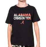 Youth Alabama Crimson Tide NCAA Black Flux Dual Blend Tee - Pro Jersey Sports