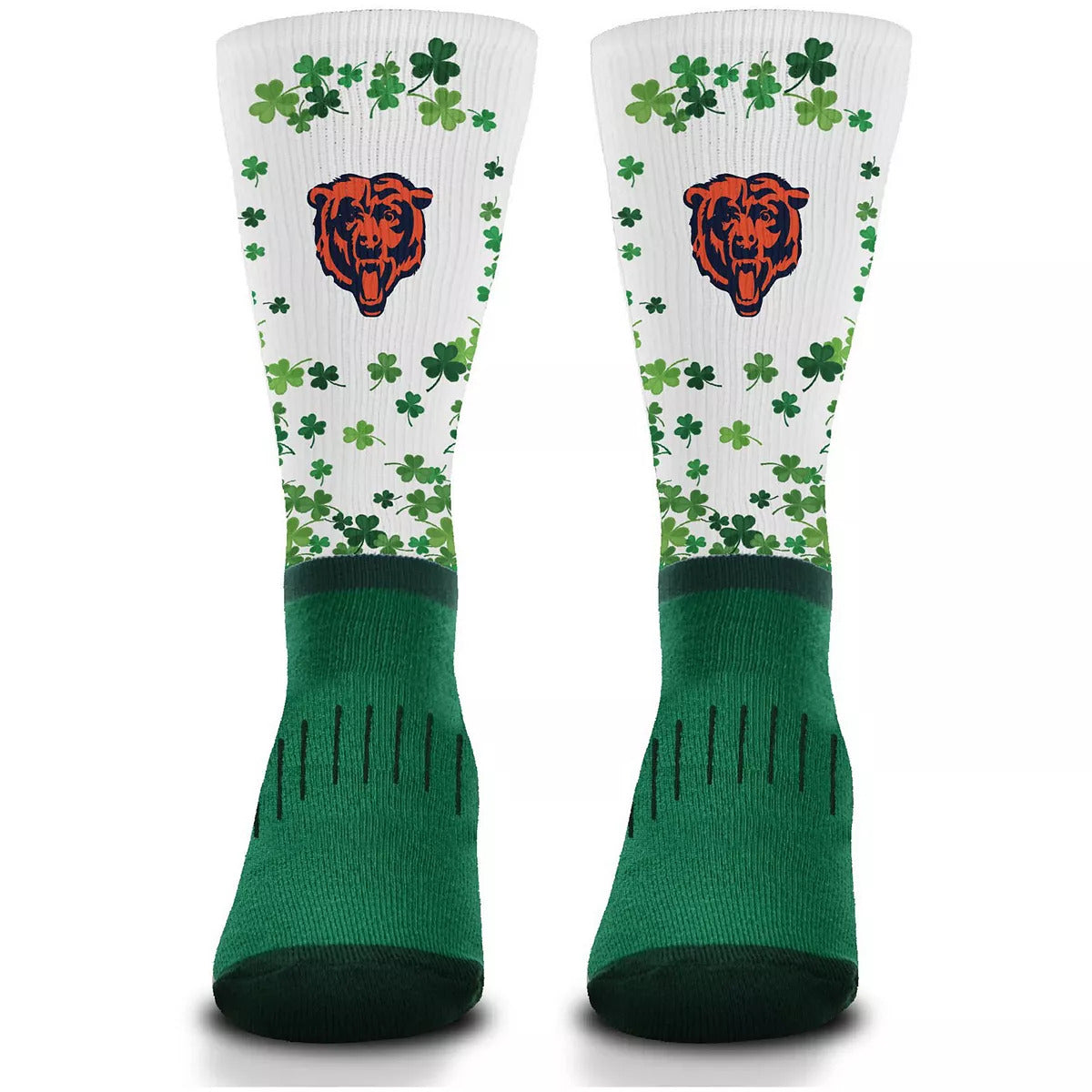 Chicago Bears St. Patrick's Day FBF V Curve Crew Socks