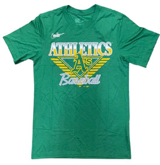 Men's Oakland Athletics Cooperstown Green Rewind Green T-Shirt