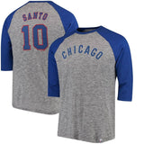 Men's Chicago Cubs Ron Santo Cooperstown Stirring Envy 3/4 Sleeve Raglan Tee - Pro Jersey Sports