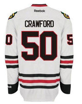Mens Chicago Blackhawks Corey Crawford Edge 2 Authentic Road Jersey by Reebok - Pro Jersey Sports